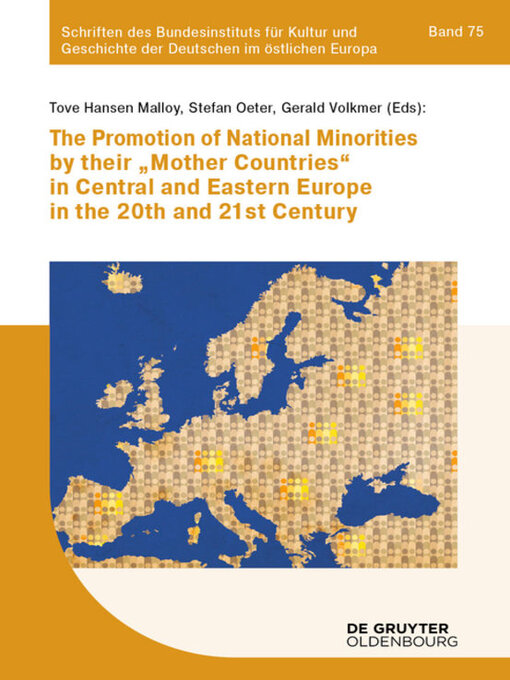 Cover image for The Promotion of National Minorities by their 